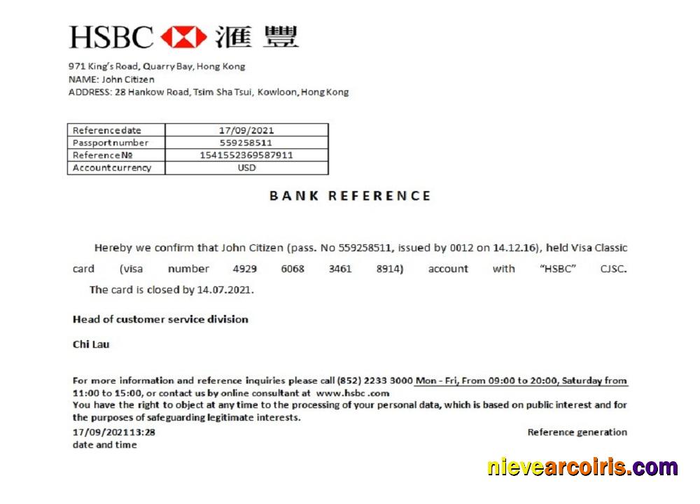 Hong Kong HSBC closure reference